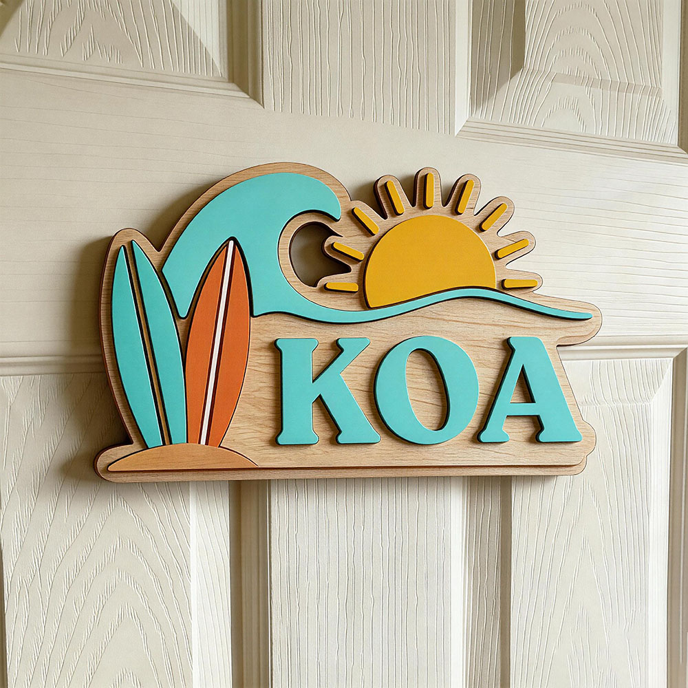 Nursery - Letrero de puerta personalizado con nombre