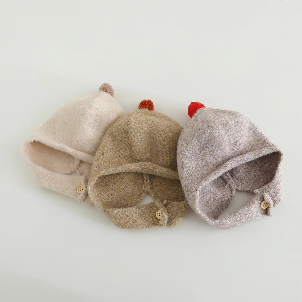 Infant Beanie Hat With Ears - Gorro de invierno para bebé con