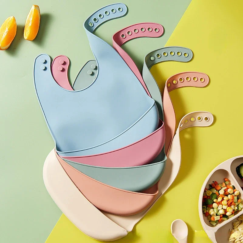 1/3 unidades Babero para bebé  - Waterproof Baby Bibs Silicone reseña y precio