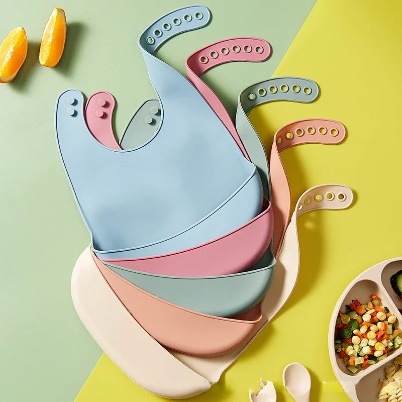 1 unidad Babero de silicona pa - Waterproof Baby Bibs Silicone reseña y precio