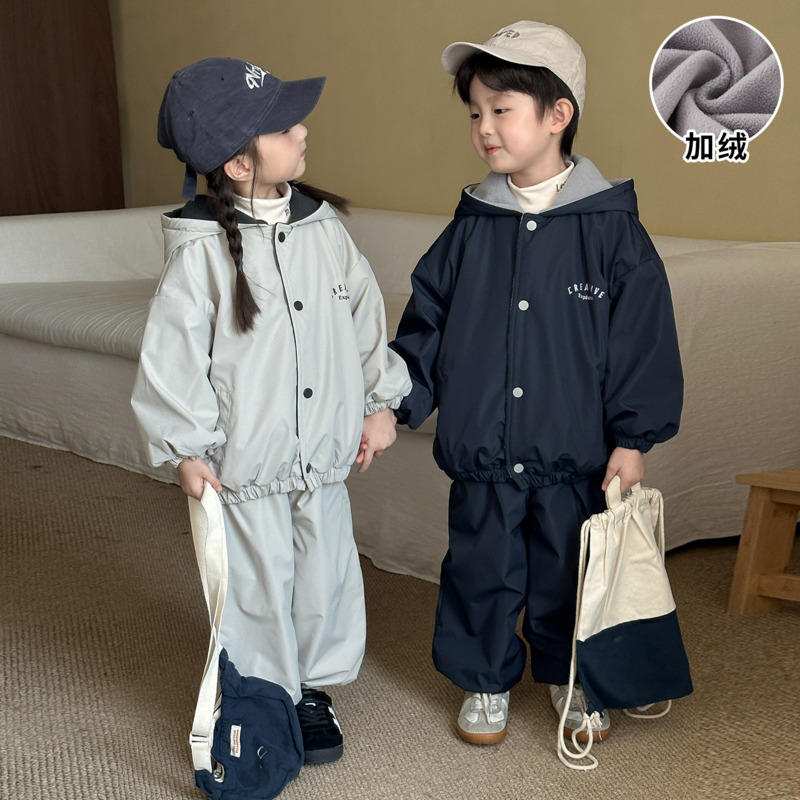 Conjunto de 2 piezas con capuc - Toddler Boy Winter Fleece Jacket reseña y precio