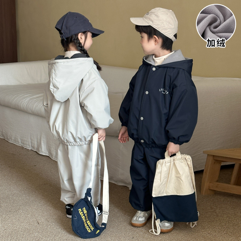 Conjunto de 2 piezas con capuc - Toddler Boy Winter Fleece Jacket reseña y precio