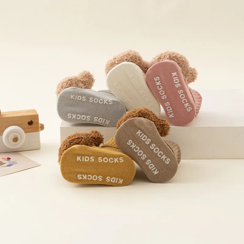 Calcetín cálido para bebé, oso - Unisex Baby Socks Non Slip reseña y precio