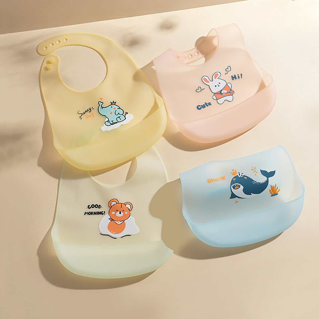Babero de silicona para bebé d - Waterproof Baby Bibs Silicone reseña y precio