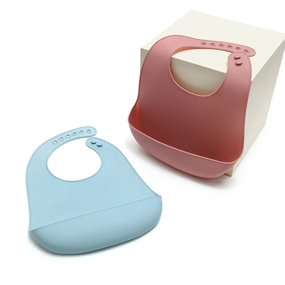 1 Pieza de Baberos de Silicona - Waterproof Baby Bibs Silicone reseña y precio